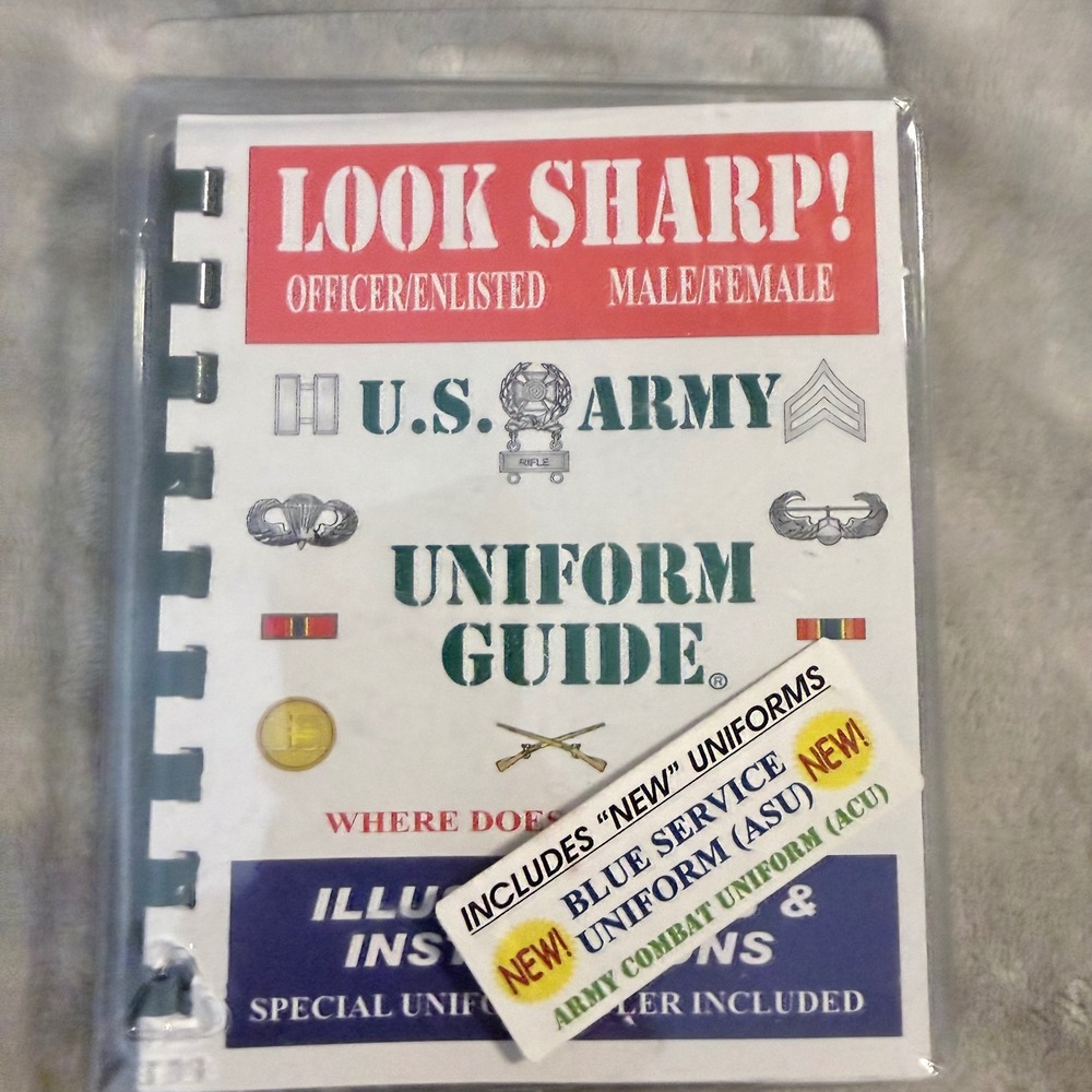 Look Sharp US Army Uniform Guide 2012 Ruler Templates Complete Kit ASU ACU - Picture 7 of 8